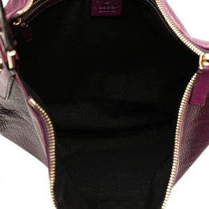 Gucci Blondie Interlocking G Hobo Purple Leather