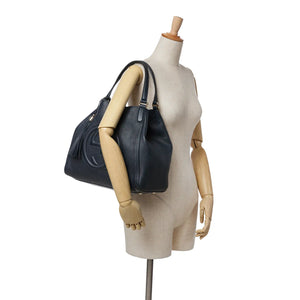 Gucci Soho Cellarius Tote Medium Black Leather