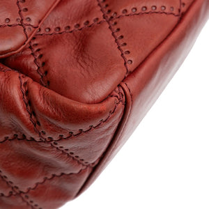 Chanel Ultimate Stitch Retro Chain Shoulder Flap Red Calfskin Gold