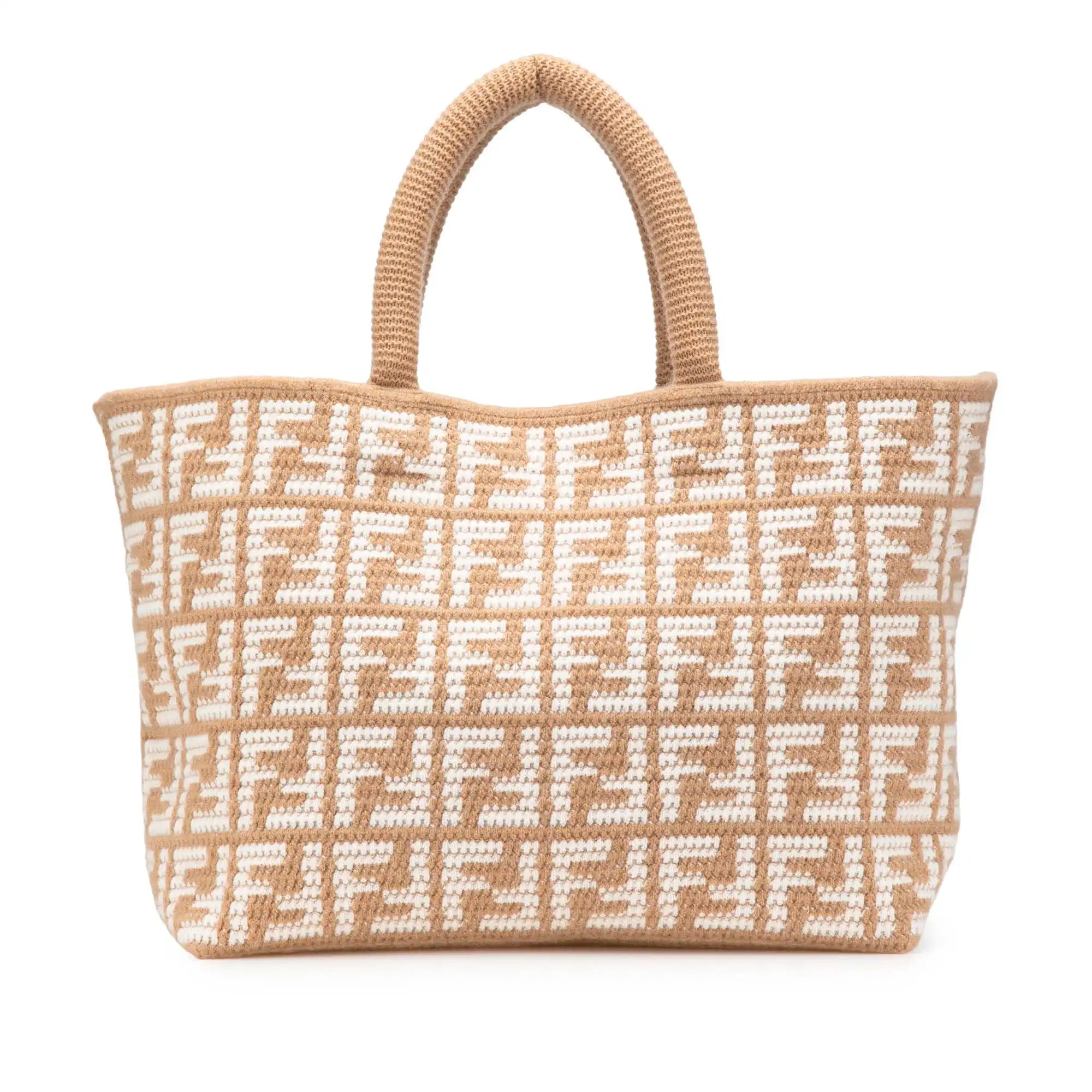 Fendi Shopper Tote Large beige zucca Cashmere