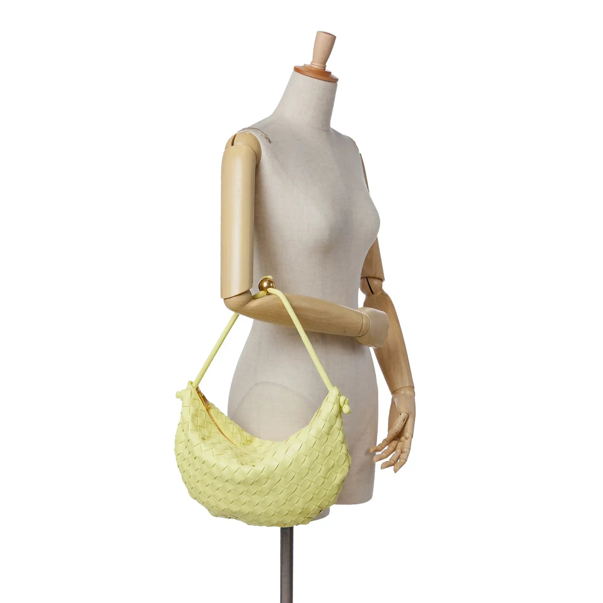 Bottega Veneta Turn Medium Butter Yellow Intrecciato