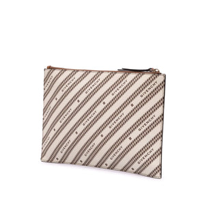 Givenchy Logo Clutch Brown Canvas