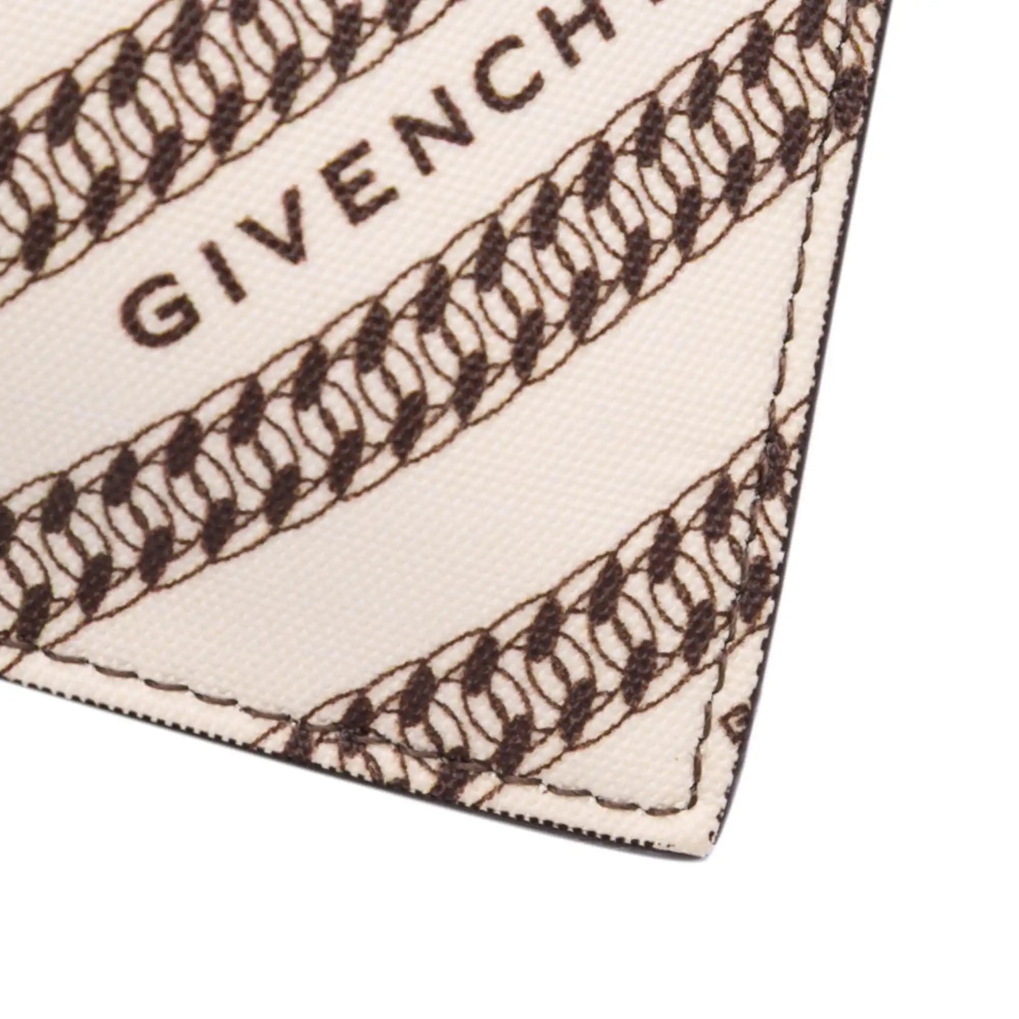 Givenchy Logo Clutch Brown Canvas