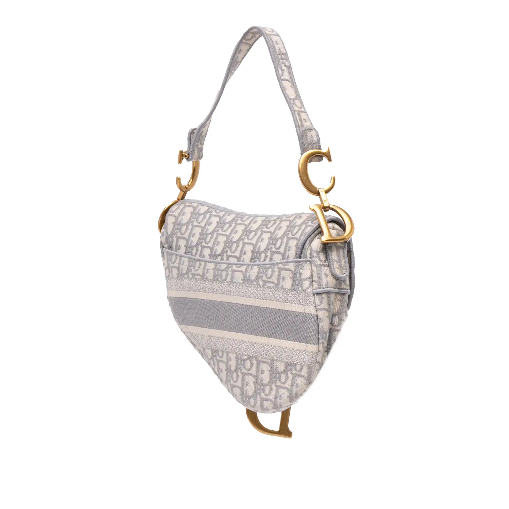 Dior Saddle Bag Medium Medium Oblique Jacquard Canvas