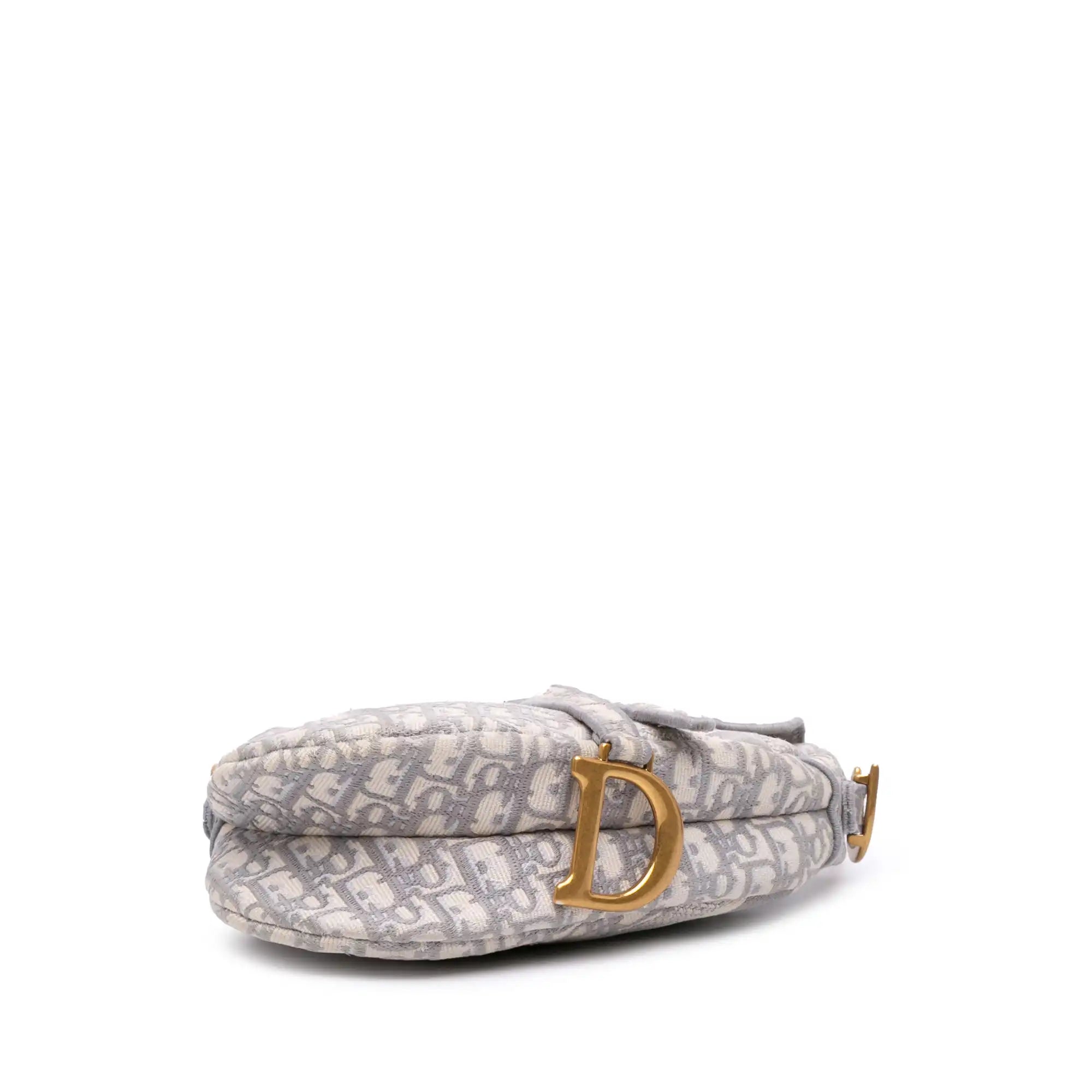 Dior Saddle Bag Medium Medium Oblique Jacquard Canvas