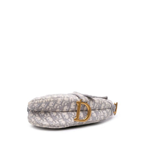 Dior Saddle Bag Medium Medium Oblique Jacquard Canvas