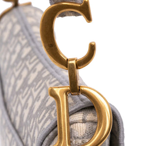 Dior Saddle Bag Medium Medium Oblique Jacquard Canvas
