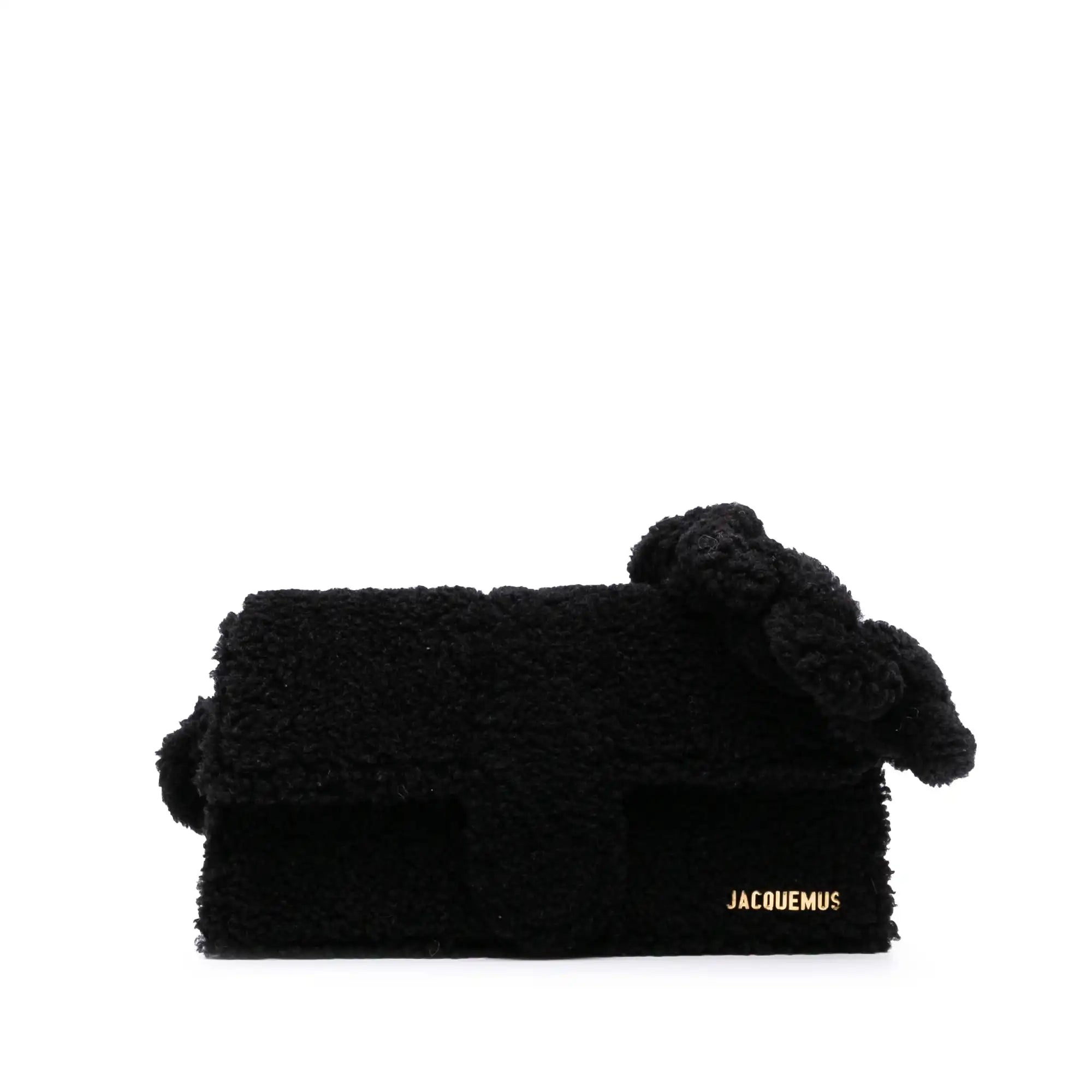 Jacquendus Le Bambidou Black Shearling