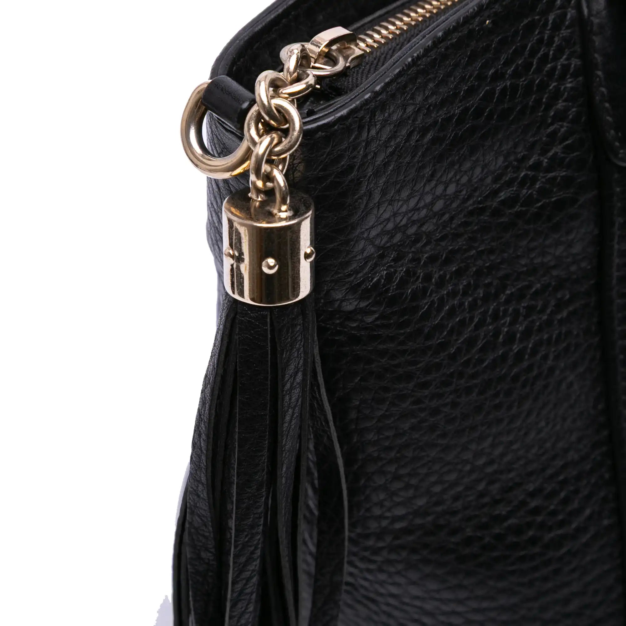 Gucci Soho Cellarius Tote Medium Black Leather