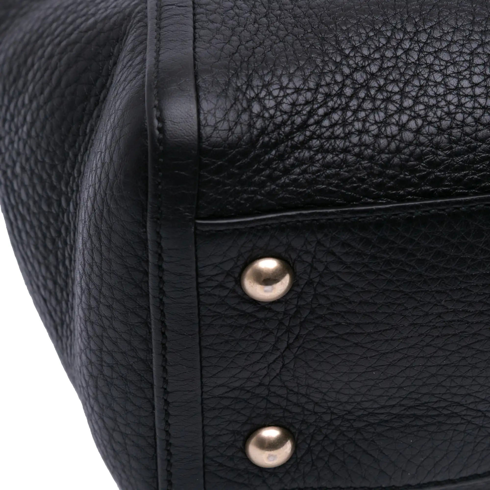 Gucci Soho Cellarius Tote Medium Black Leather