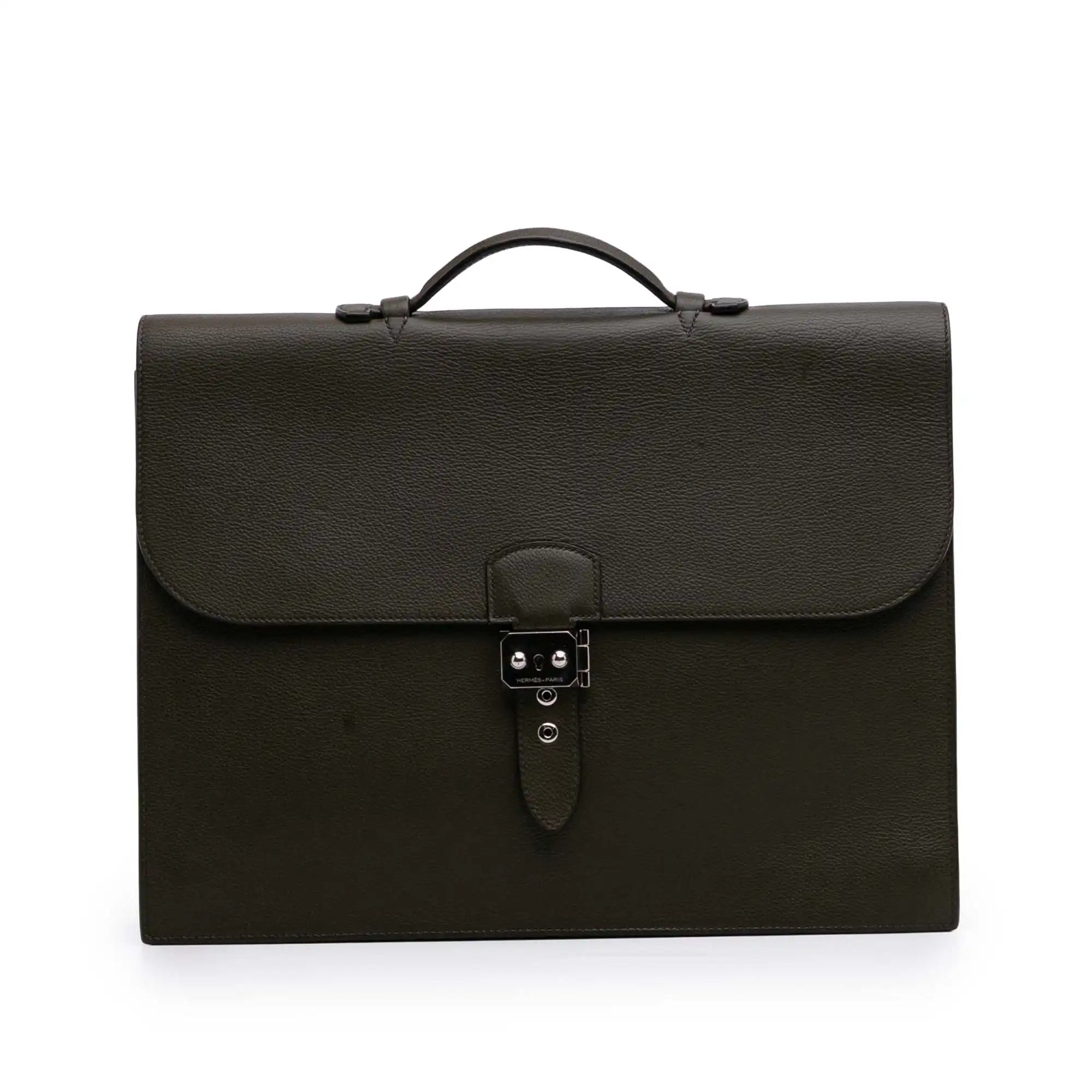 Hermès SAC a Depeches 38 Brown Clemence