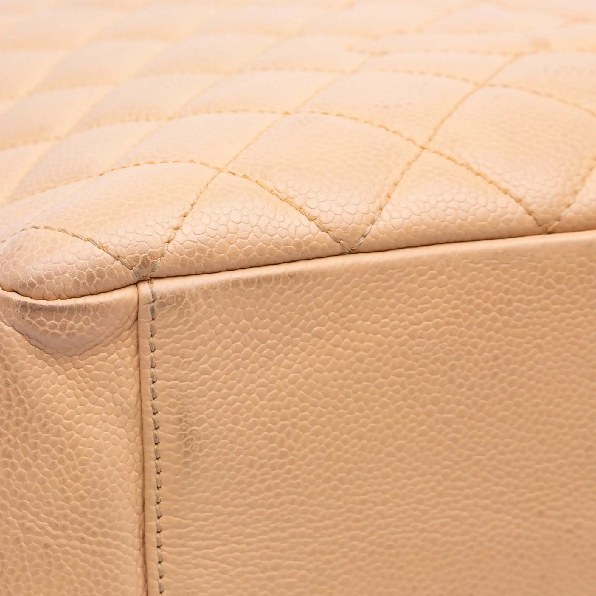 Chanel GST beige Caviar Gold