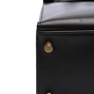 Hermès Kelly Sellier 32 Black Boxcalf Gold