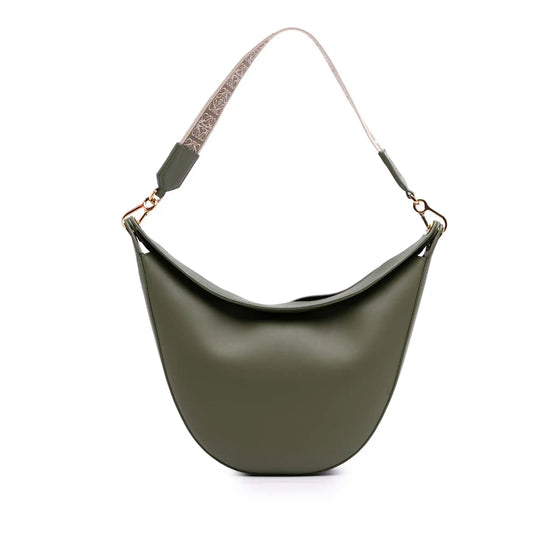 Loewe Luna Hobo Small Green Leather