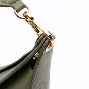 Loewe Luna Hobo Small Green Leather