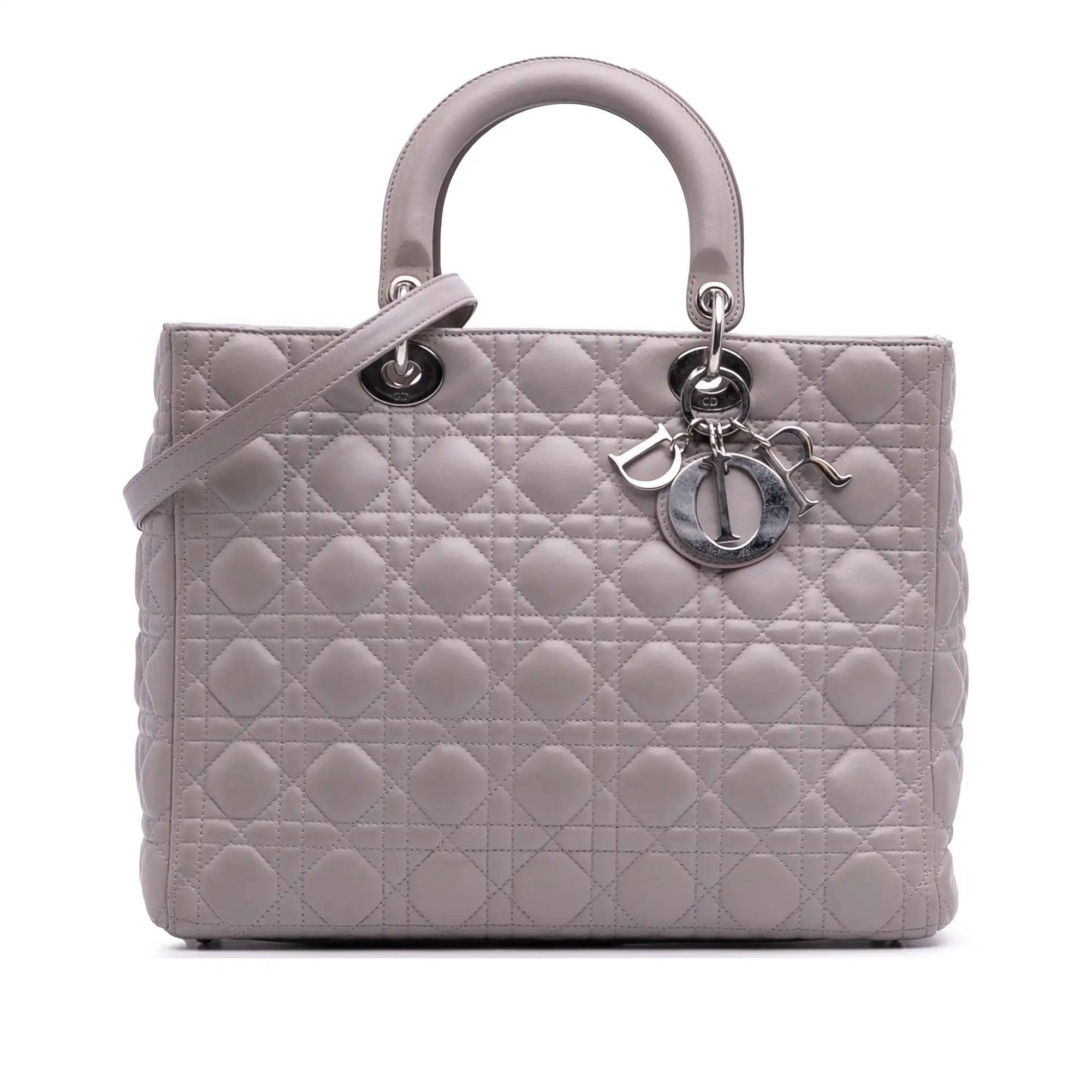 Dior Lady Dior Large Light Purple Cannage Lambskin
