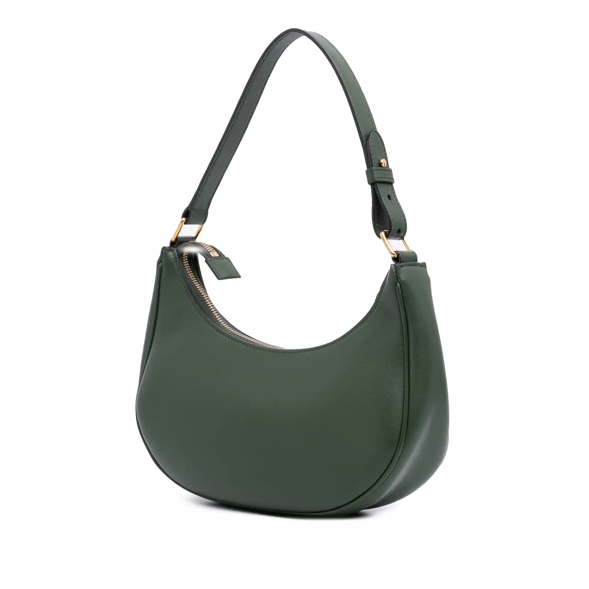 Celine Ava Shoulder Bag Green Leather
