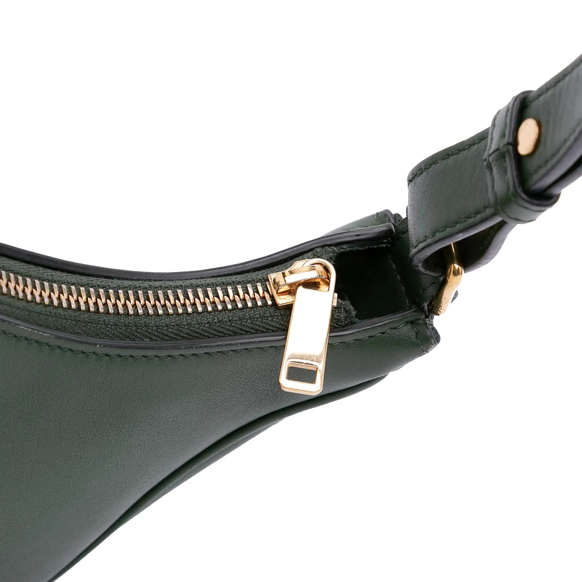Celine Ava Shoulder Bag Green Leather