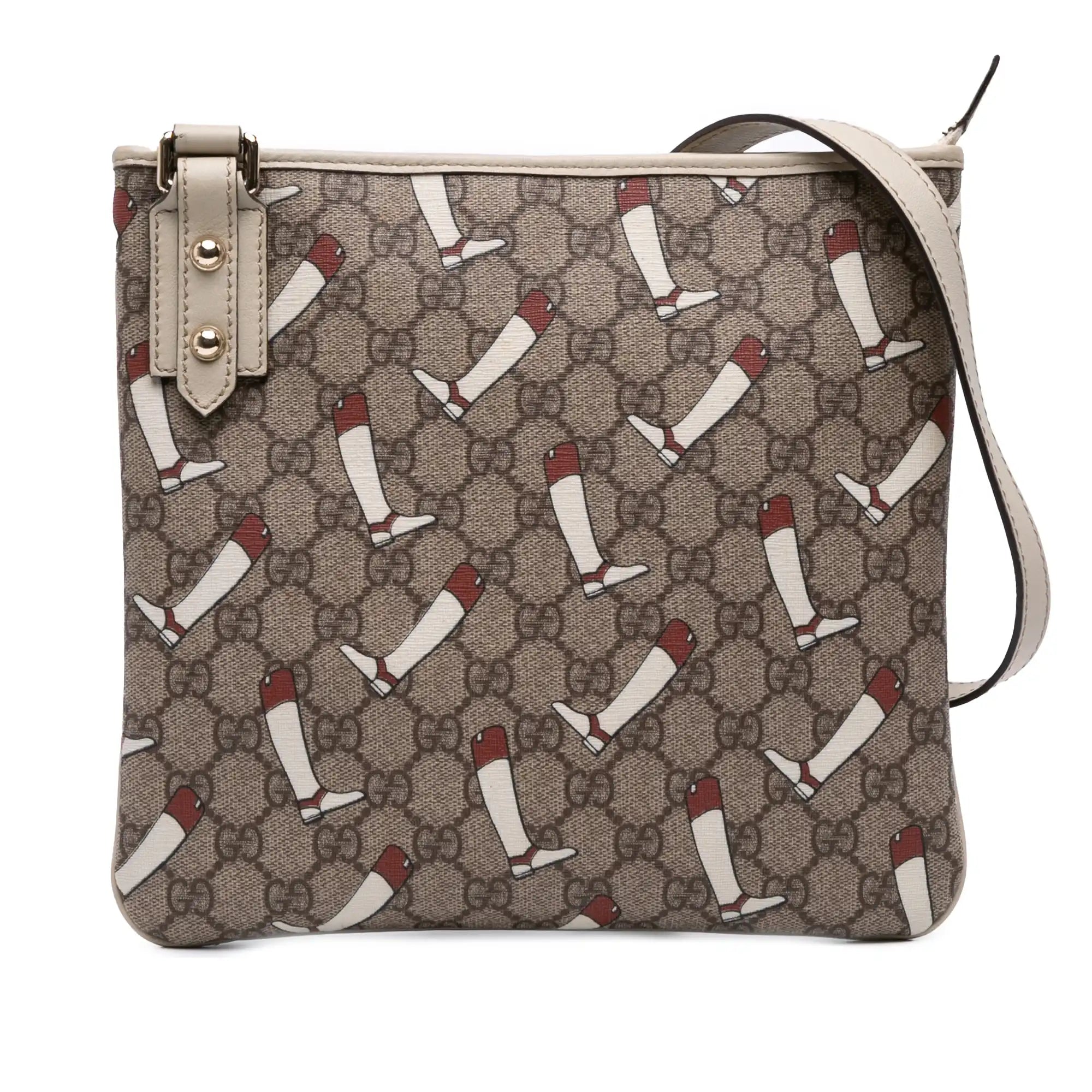 Gucci The Boot Crossbody Bag GG Supreme Canvas