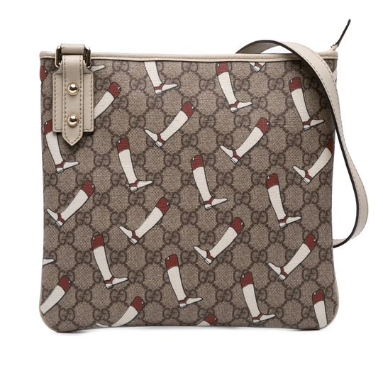 Gucci The Boot Crossbody Bag GG Supreme Canvas