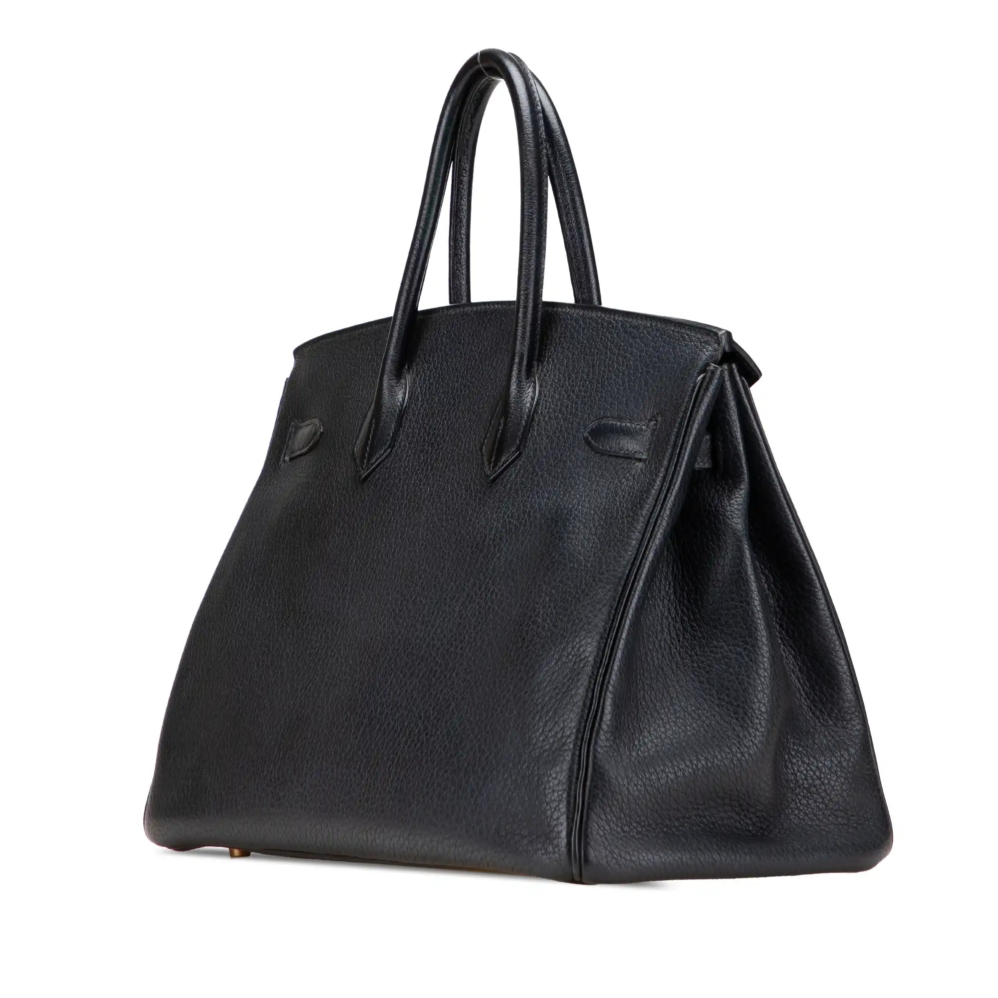 Hermès Birkin Retorune 35 Black Togo Gold