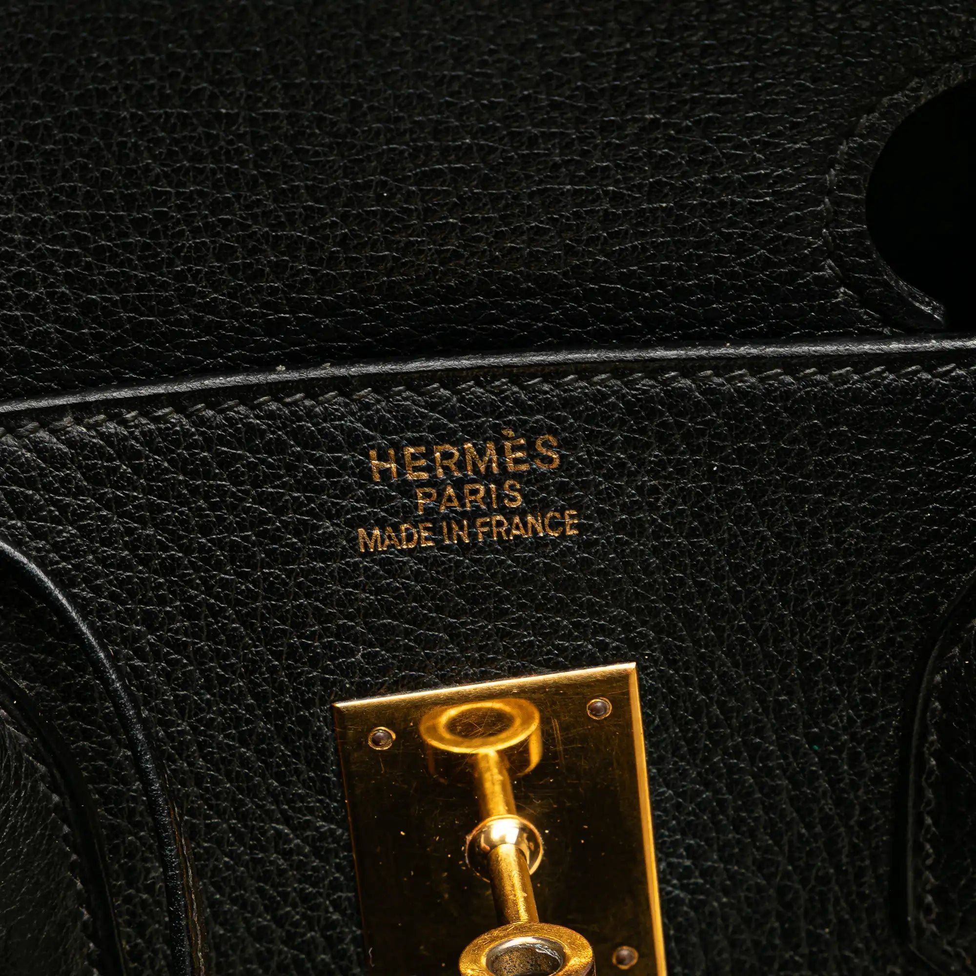 Hermès Birkin Retorune 35 Black Togo Gold