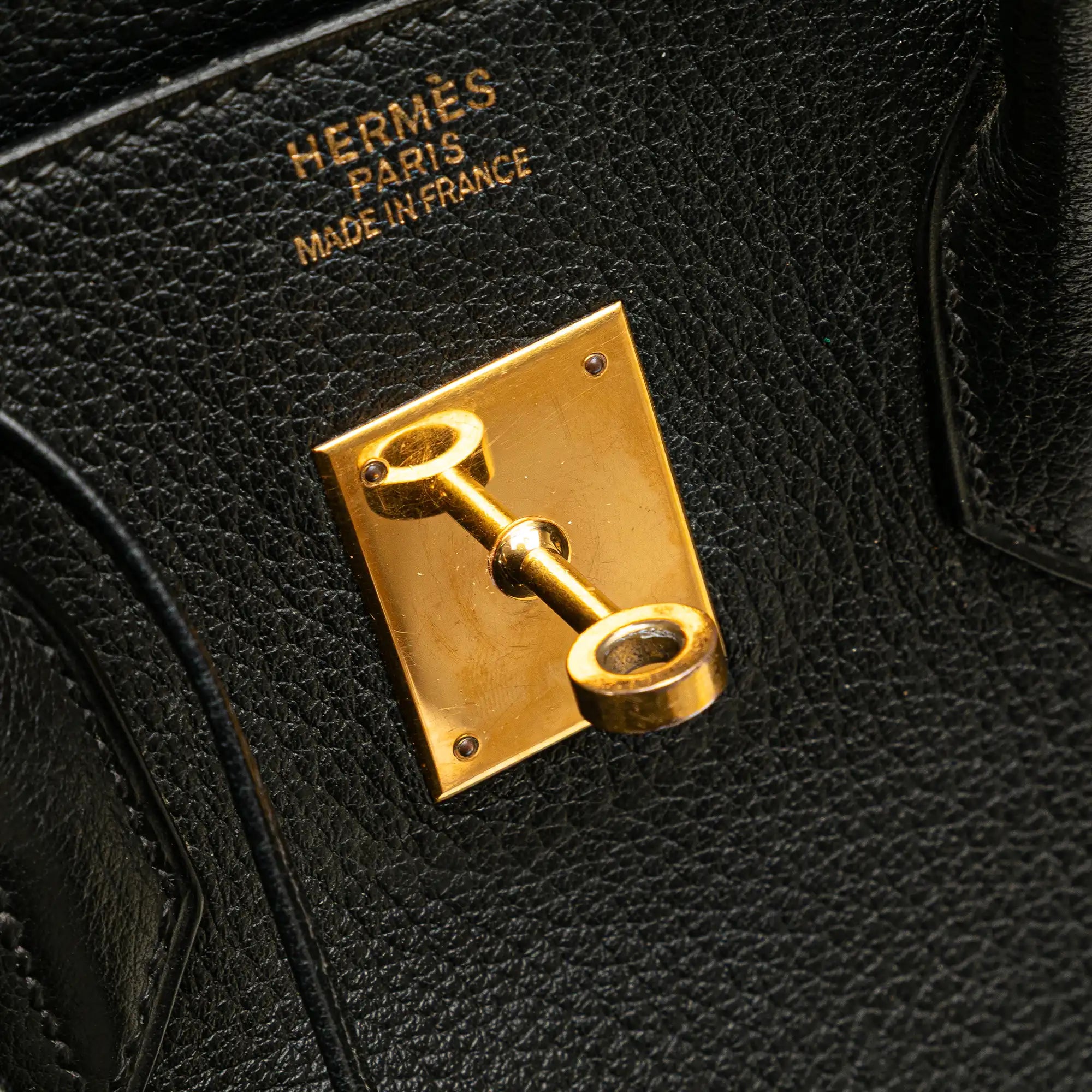 Hermès Birkin Retorune 35 Black Togo Gold