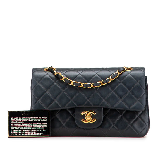 Chanel Classic Double Flap Small Black Lambskin Gold