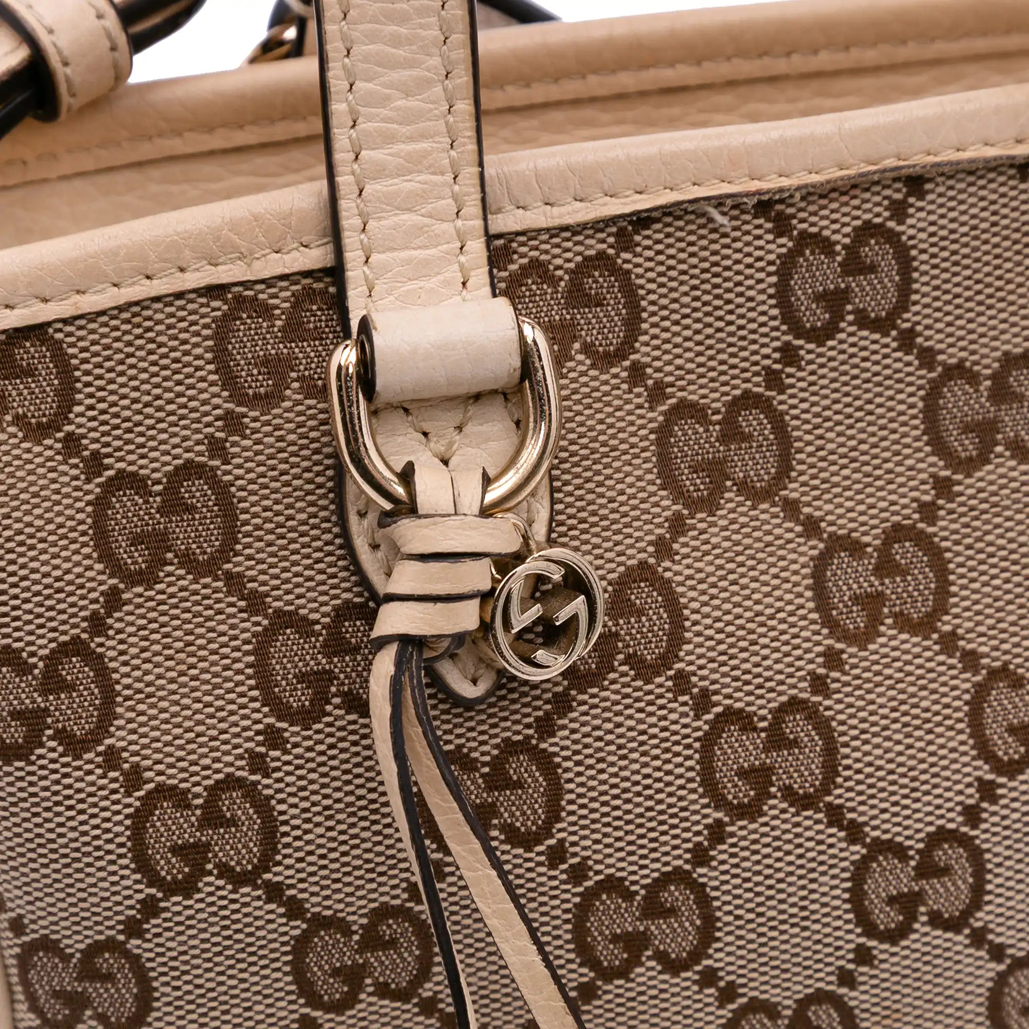 Gucci Bree Small GG Canvas Blue Leather