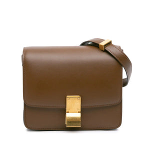 Celine Classic Box Small Brown Calfskin