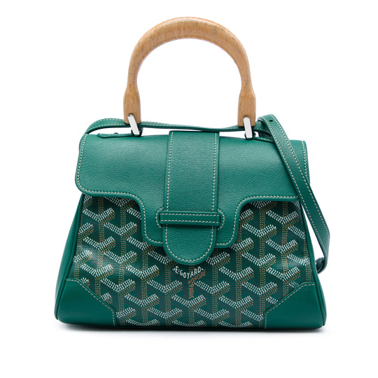 Goyard Saigon Souple Mini Green Goyardine Coated Canvas