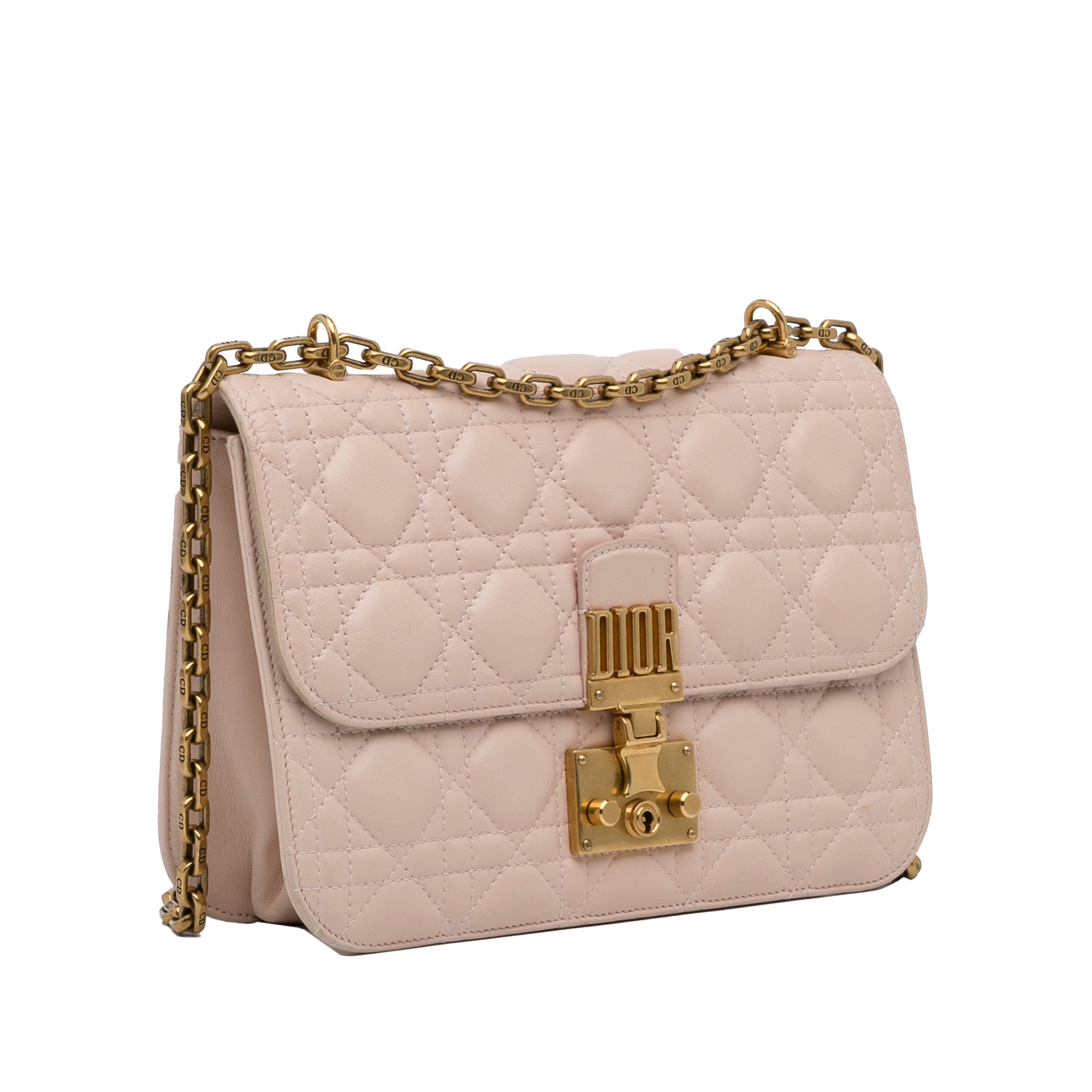 Dior Dioraddict Crossbody Pink Cannage Calfskin