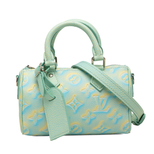 Louis Vuitton Nano Speedy Green Monogram Empreinte