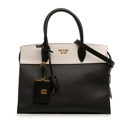 Prada Esplanade Bicolor Saffiano Calfskin