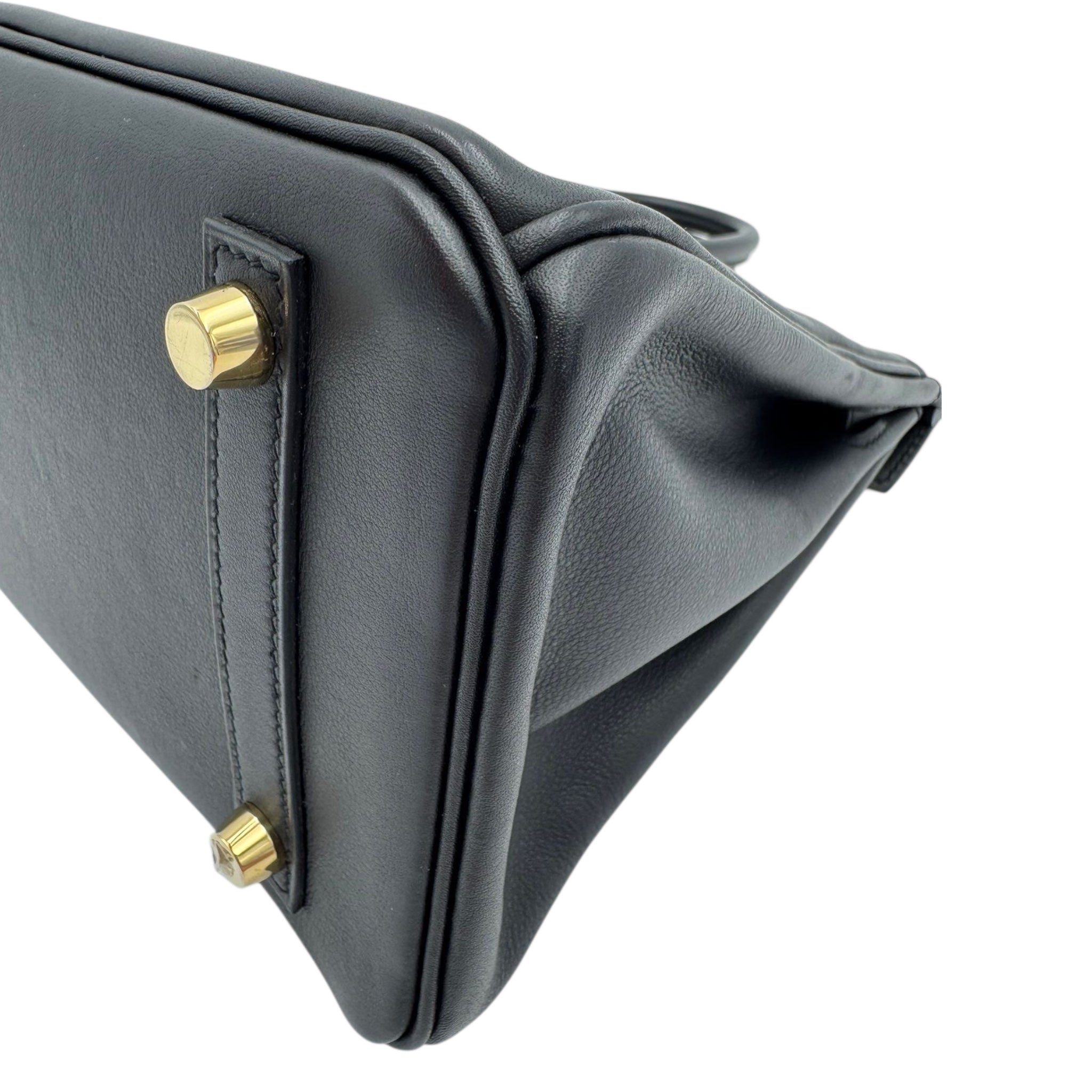 Hermès Birkin 25 Black Swift Gold