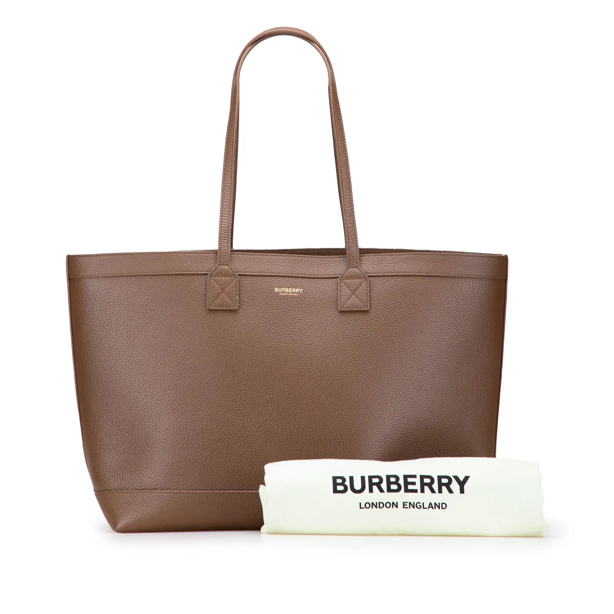 Burberry London Tote Medium Grained Calfskin