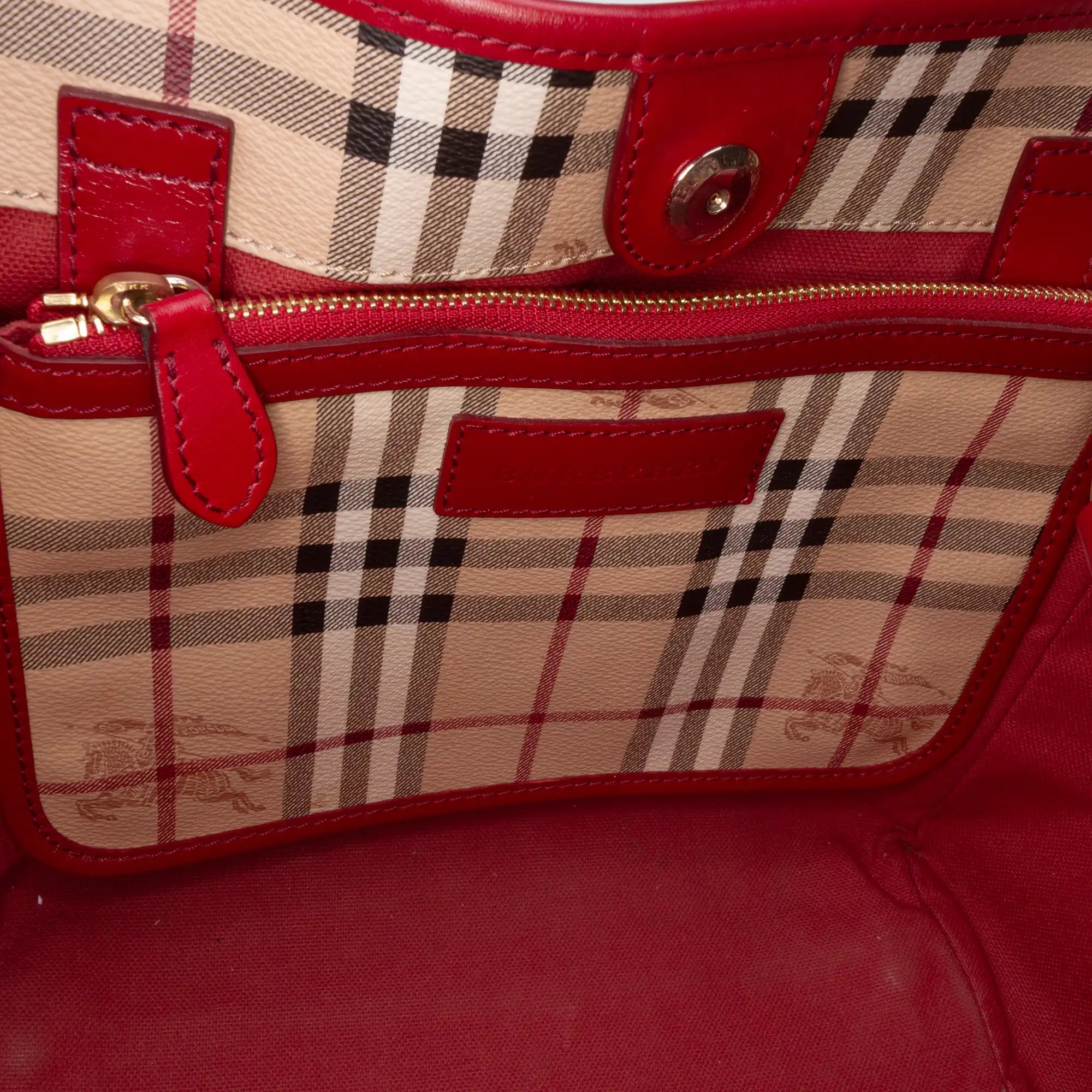 Burberry Haymarket Check Canterbury Tote Small