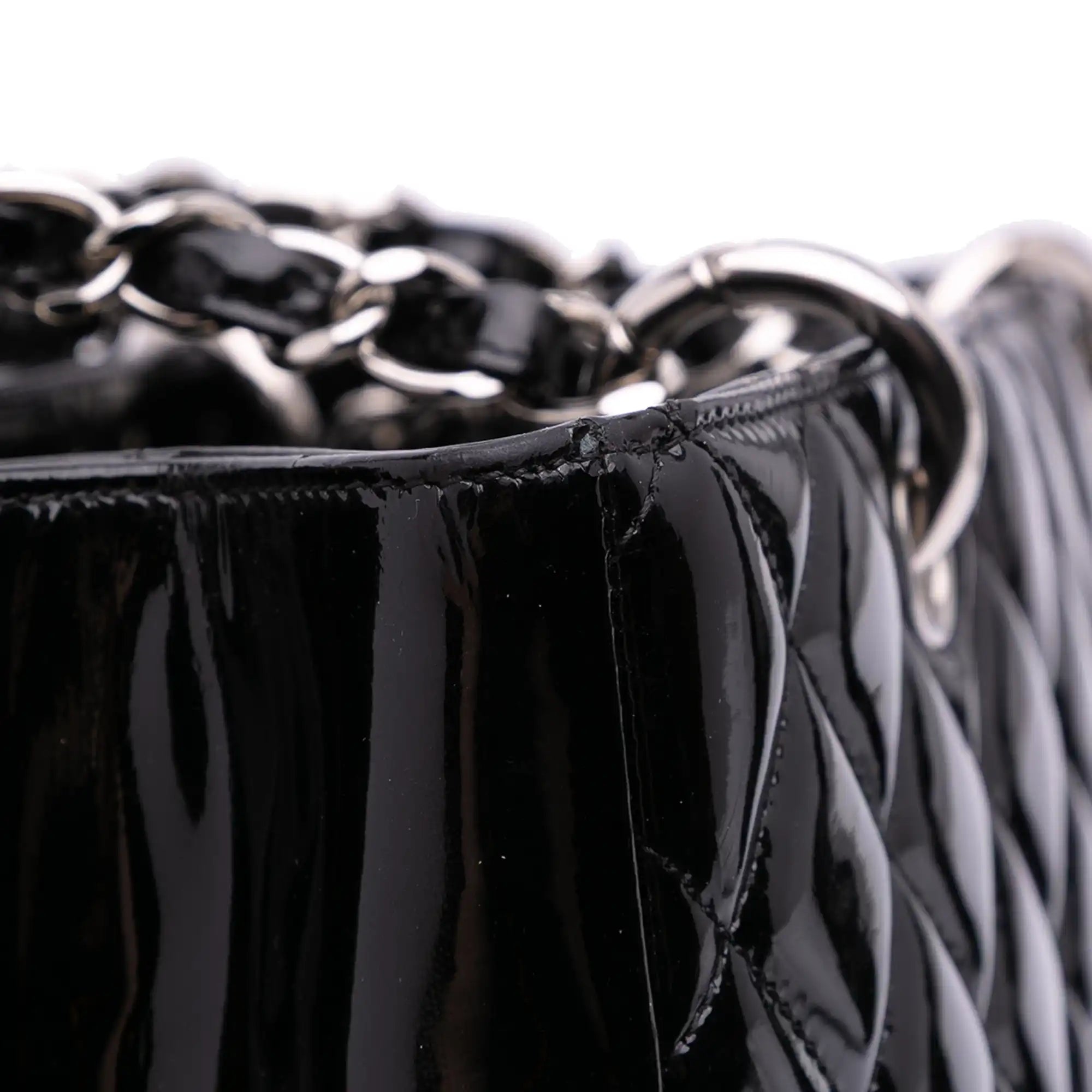 Chanel GST Black Patent Leather