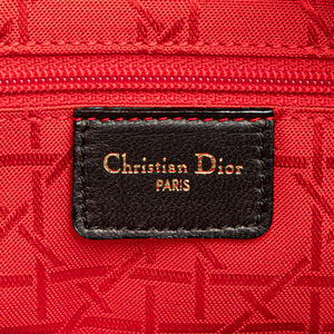 Dior Lady Dior Medium Black Lambskin Gold