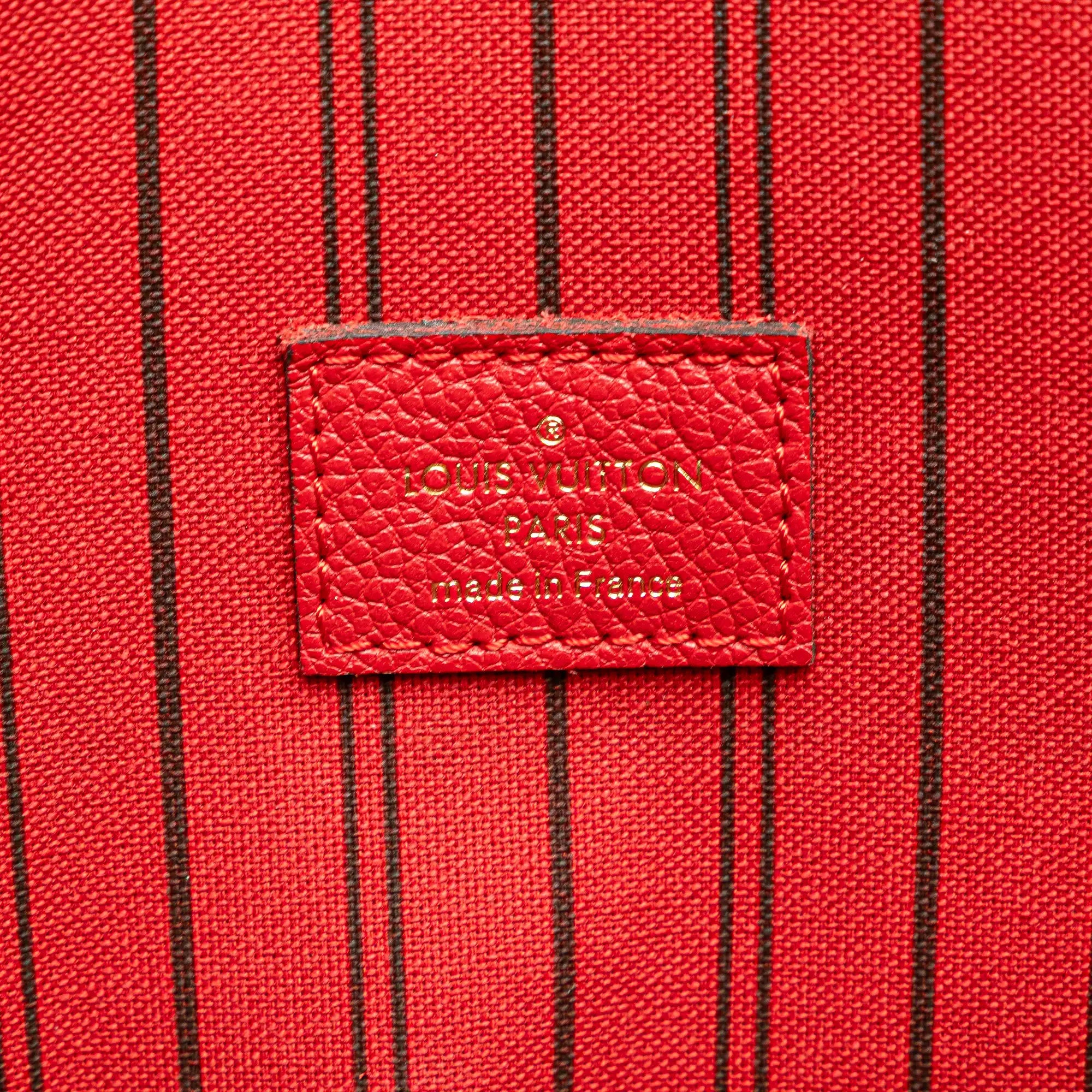 Louis Vuitton Pochette Métis Red Monogram Empreinte