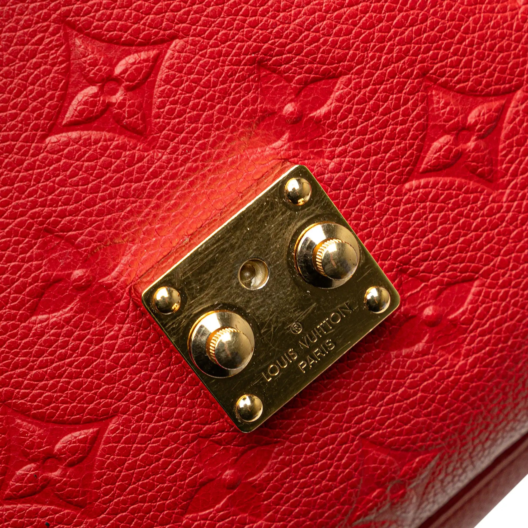 Louis Vuitton Pochette Métis Red Monogram Empreinte