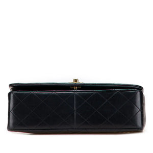 Chanel Full Flap Small Black Lambskin Gold