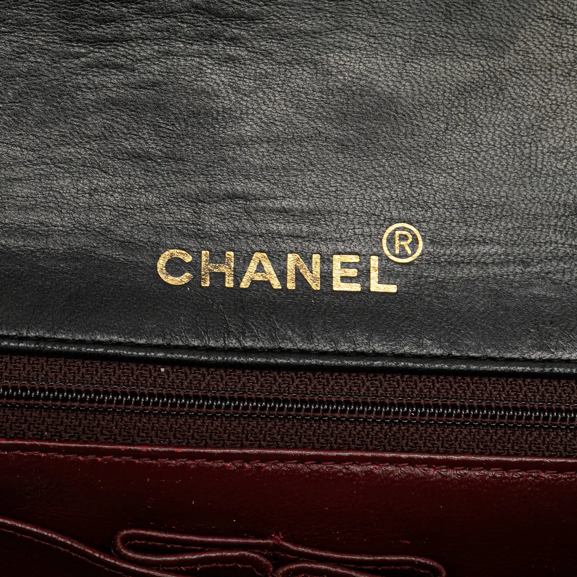 Chanel Full Flap Small Black Lambskin Gold