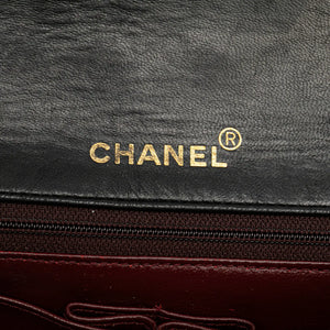 Chanel Full Flap Small Black Lambskin Gold