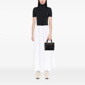 Dior Lady Dior Medium Black Lambskin Gold