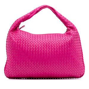 Bottega Veneta Hobo Bag Medium Pink Intrecciato