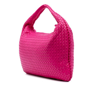 Bottega Veneta Hobo Bag Medium Pink Intrecciato