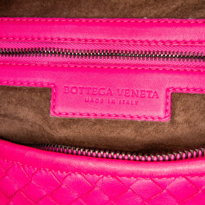 Bottega Veneta Hobo Bag Medium Pink Intrecciato