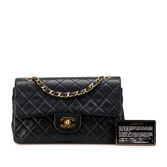Chanel Classic Double Flap Small Black Lambskin Gold
