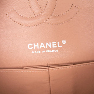 Chanel Classic Double Flap Medium Pink Lambskin Silver